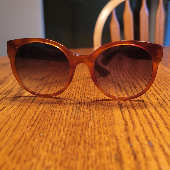 NWOT Gucci Brown Green Red Web Gold Medium Large Frame Sunglasses Glasses - Picture 2 of 10